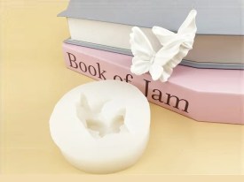 Molde silicona 2 mariposas doble alas